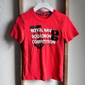 Posh Royal Navy Graphic Short Sleeved T-Short boys sz: 11-12Y